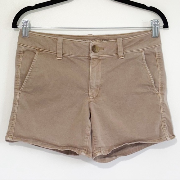 American Eagle Outfitters Super Stretch Midi Shorts Size 6 - Picture 1 of 6